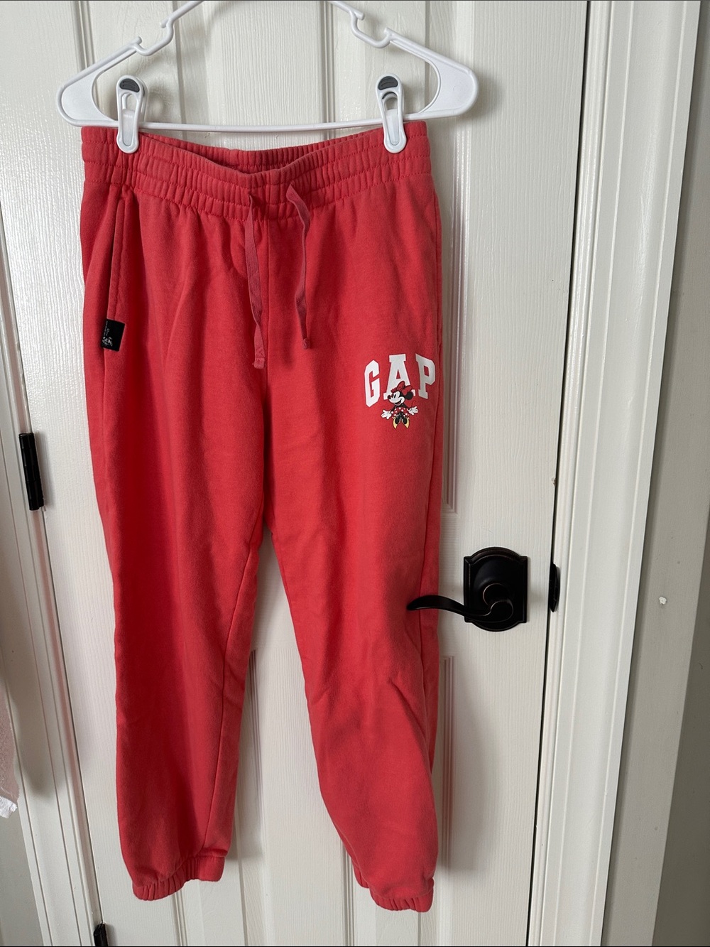 GAP Coral Red Logo Jogger Track Pants